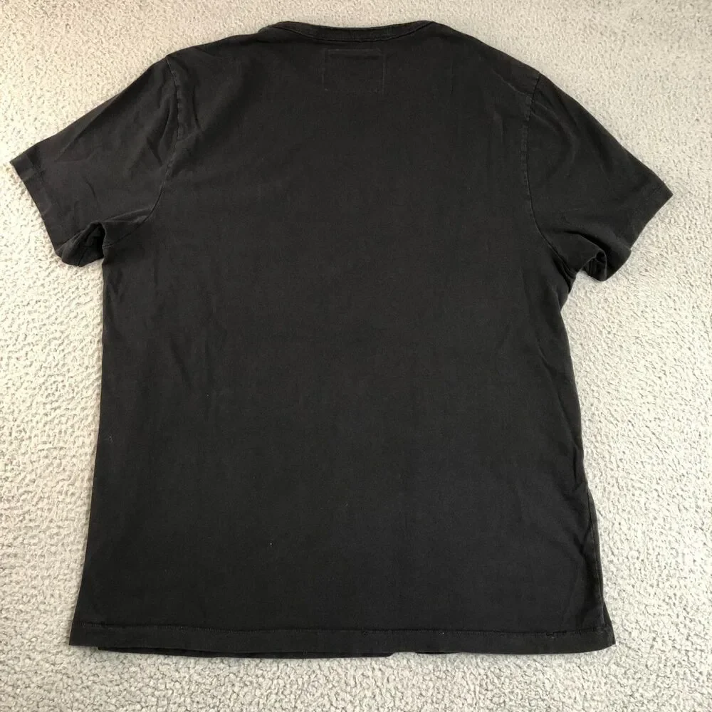 Adidas Shirt Mens Extra Large Black True Religion Logo Spell Out Tee Crew Neck